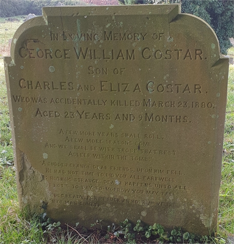 Photo of the grave of GEORGE WILLIAM COSTAR