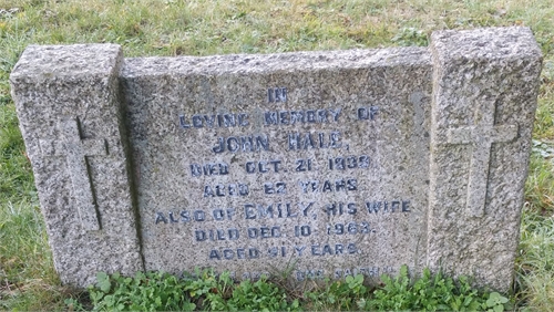 Photo of the grave of EMILY LOUISA HALE (née JACKMAN)