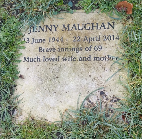 Photo of the grave of JENNY MAUGHAN