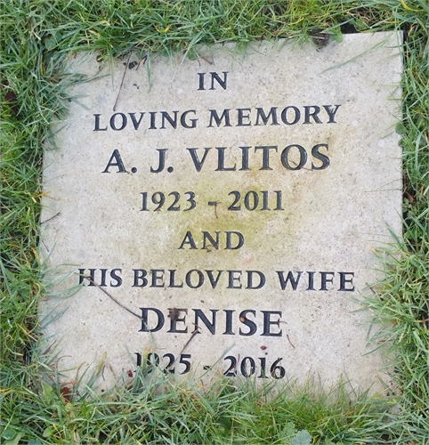 Photo of the grave of AUGUST JOHN VLITOS