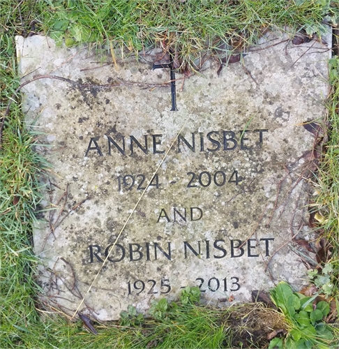 Photo of the grave of PROFESSOR ROBIN GEORGE MURDOCH NISBET FBA