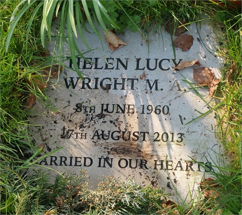 Photo of the grave of HELEN LUCY WRIGHT M.A. (née RAYNER)