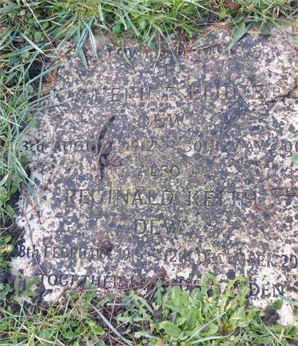 Photo of the grave of REGINALD KEITH DEW