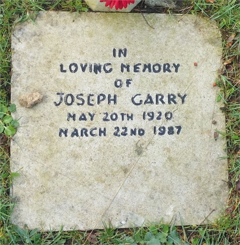 Photo of the grave of JOSEPH GARRY