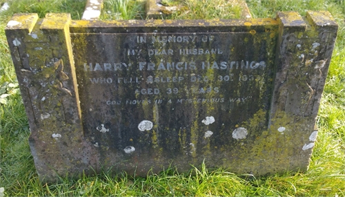 Photo of the grave of HARRY FRANCIS HASTINGS