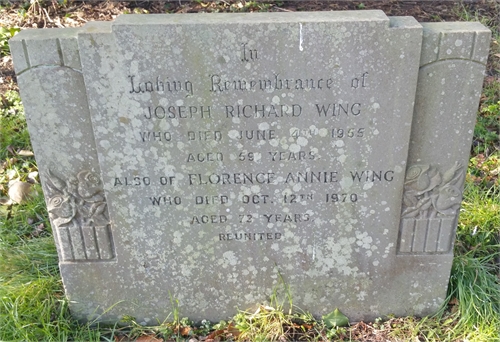 Photo of the grave of FLORENCE ANNIE WING (née KIRBY)