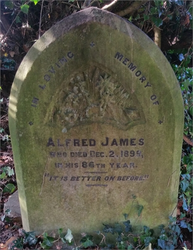 Photo of the grave of ALFRED JAMES