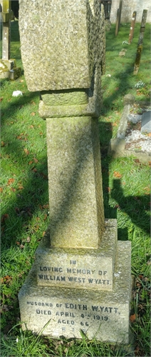 Photo of the grave of WILLIAM WEST WYATT