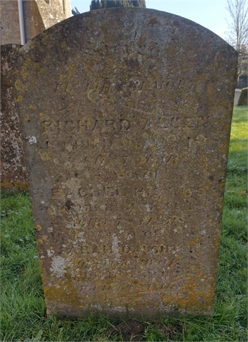 Photo of the grave of RACHEL ALLEN (née STONE)