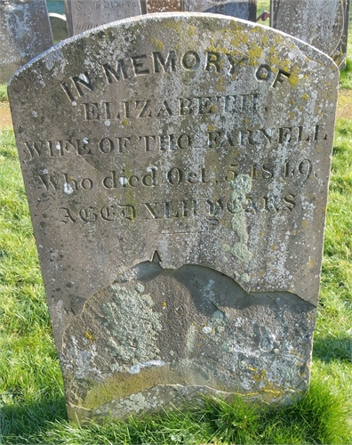 Photo of the grave of ELIZABETH FARNELL