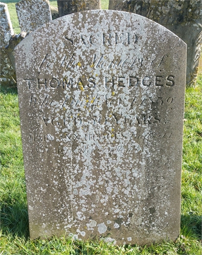 Photo of the grave of MARY ANN HEDGES