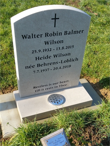 Photo of the grave of HEIDI WILSON (née BEHRENS-LOBLICH)