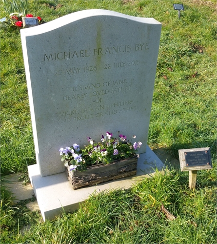 Photo of the grave of MICHAEL FRANCIS BYE