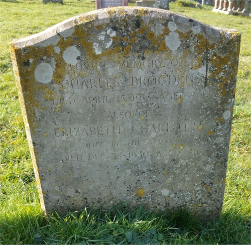 Photo of the grave of ELIZABETH CHARLOTTE BROGDEN (née PRATLEY)