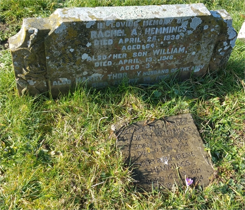 Photo of the grave of GERTRUDE IRENE HEMMINGS (née COX)