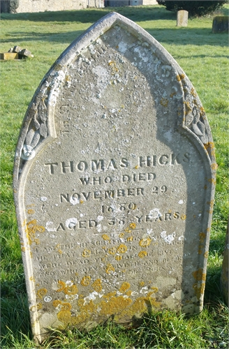 Photo of the grave of THOMAS HICKS