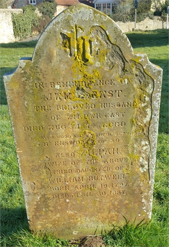 Photo of the grave of JAMES EAST