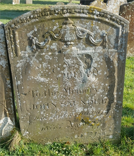 Photo of the grave of JOHN SAUNDERS