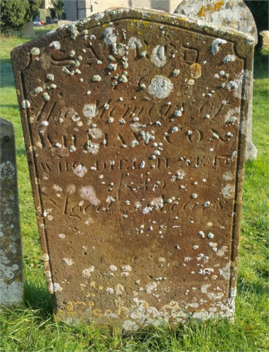 Photo of the grave of WILLIAM COX