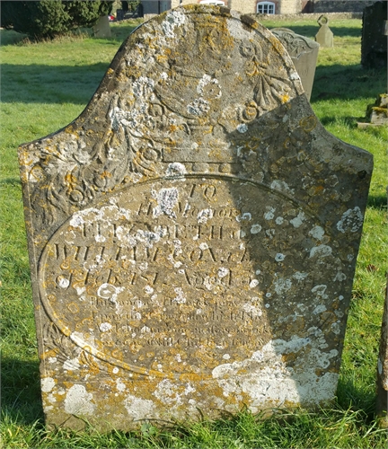 Photo of the grave of ELIZABETH COX