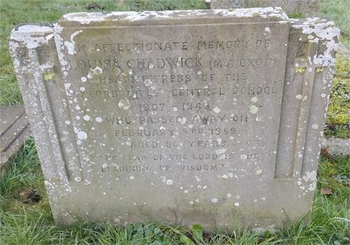 Photo of the grave of LOUISA CHADWICK