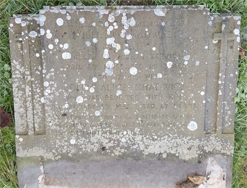 Photo of the grave of EDITH ALICE CHADWICK