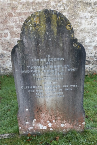 Photo of the grave of ELIZABETH HANNAH ROWLES (née HOLIFIELD)