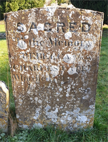 Photo of the grave of ELIZA CAPEL