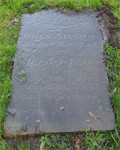 Photo of the grave of ELIZABETH ADAMS