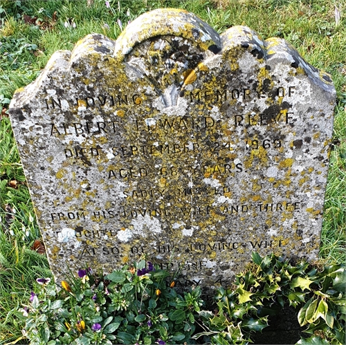 Photo of the grave of ALBERT EDWARD REEVE