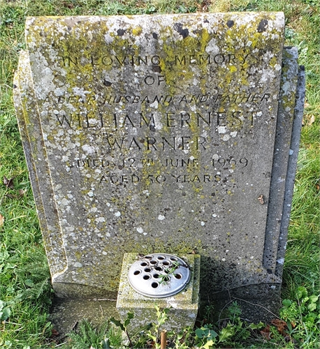 Photo of the grave of WILLIAM ERNEST WARNER