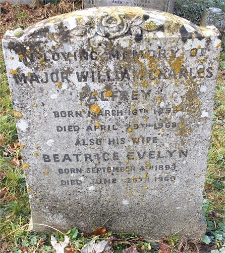 Photo of the grave of MAJOR WILLIAM CHARLES PALFREY