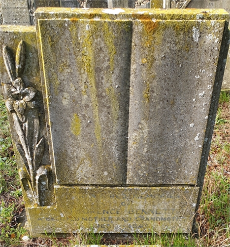 Photo of the grave of FLORENCE BENNETT