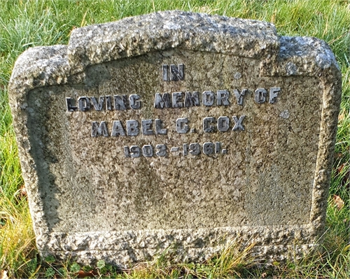 Photo of the grave of MABEL GERTRUDE COX