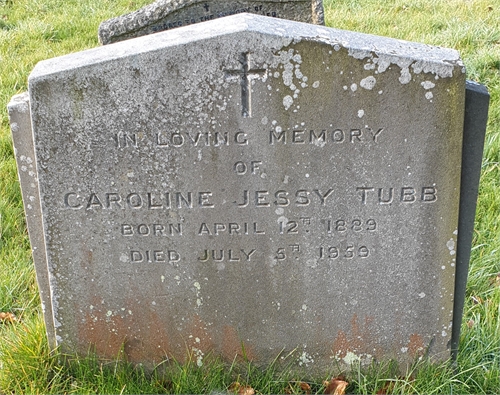 Photo of the grave of CAROLINE JESSY TUBB