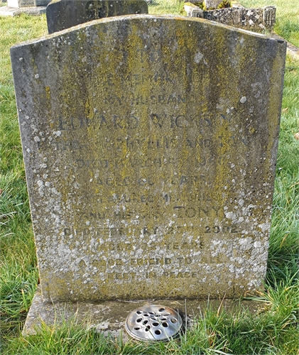 Photo of the grave of ANTHONY JAMES WICKSON