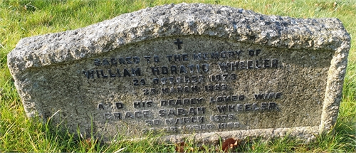 Photo of the grave of GRACE SARAH WHEELER (née GILL)