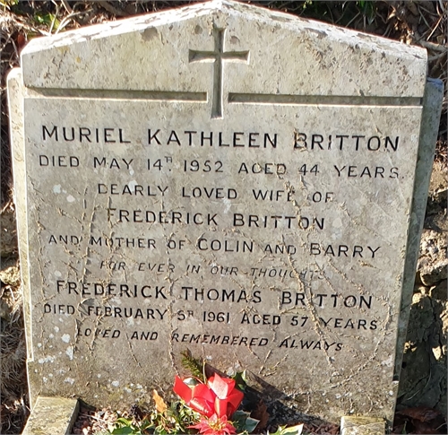 Photo of the grave of FREDERICK THOMAS BRITTON