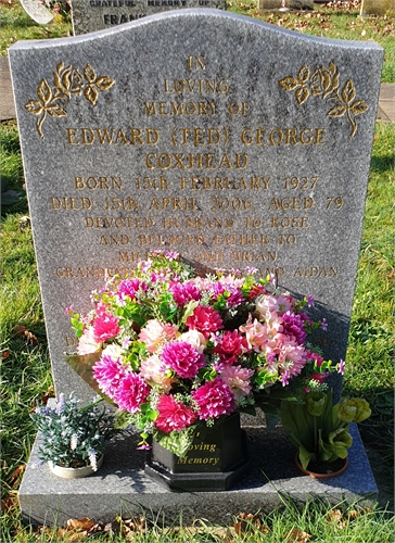 Photo of the grave of (TED) EDWARD GEORGE COXHEAD