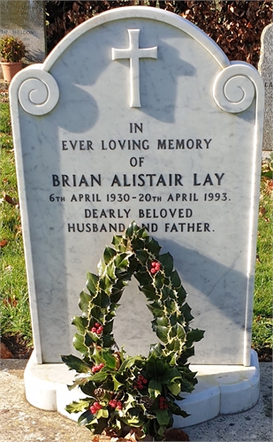 Photo of the grave of BRIAN ALISTAIR LAY