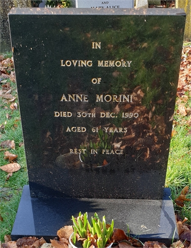 Photo of the grave of ANNE MARIE MORINI