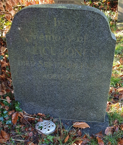 Photo of the grave of ALICE JONES