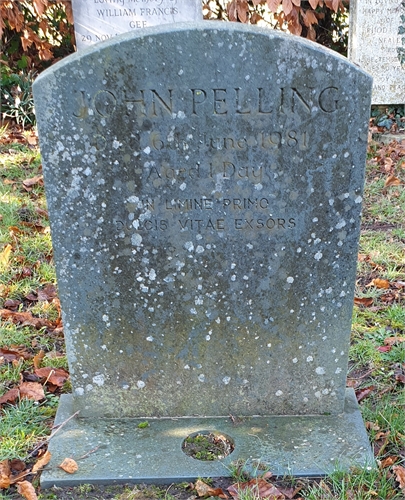 Photo of the grave of JOHN PELLING