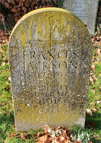 Photo of the grave of FRANCES MATHILDA JACKSON (née KINCH)