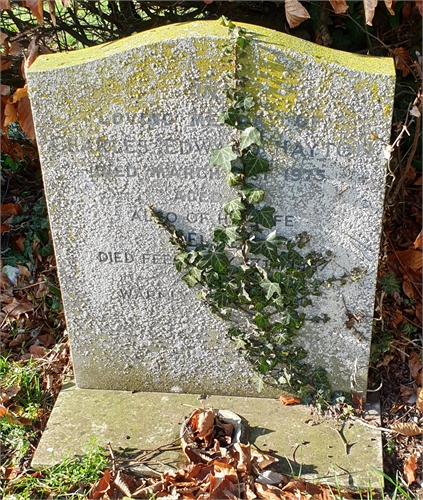 Photo of the grave of CHARLES EDWARD HAYTON