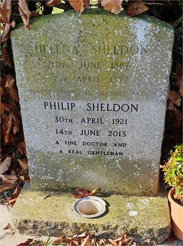 Photo of the grave of DR PHILIP WATSON EADON SHELDON