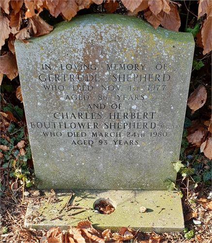 Photo of the grave of GERTRUDE SHEPHERD (née MESSENGER)