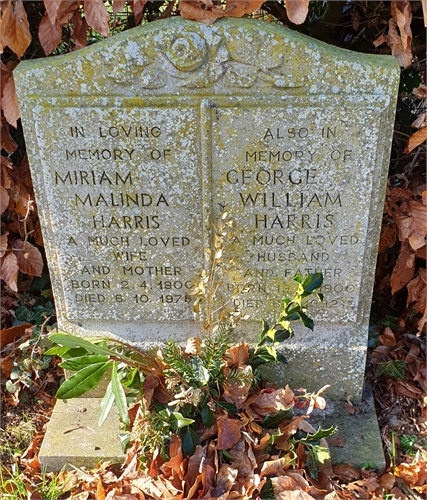 Photo of the grave of GEORGE WILLIAM HARRIS