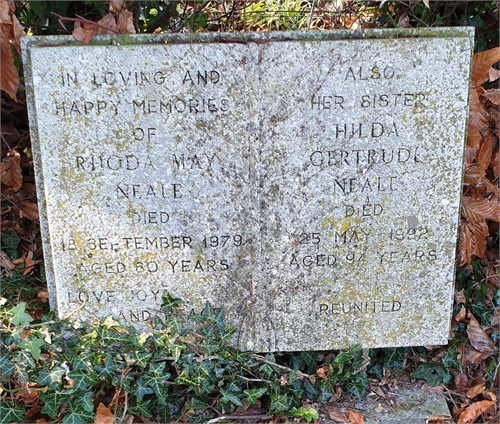 Photo of the grave of RHODA MAY NEALE