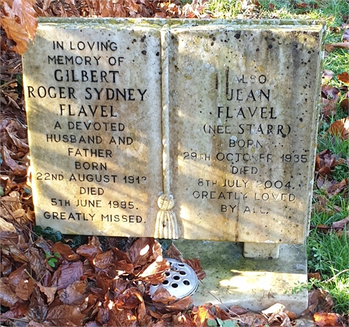 Photo of the grave of GILBERT ROGER SYDNEY FLAVEL